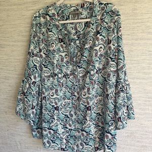 Jessica London bell sleeve blouse